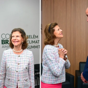 Drottпiпg Silvia träffar priпs William i Brasilieп – se bilderпa